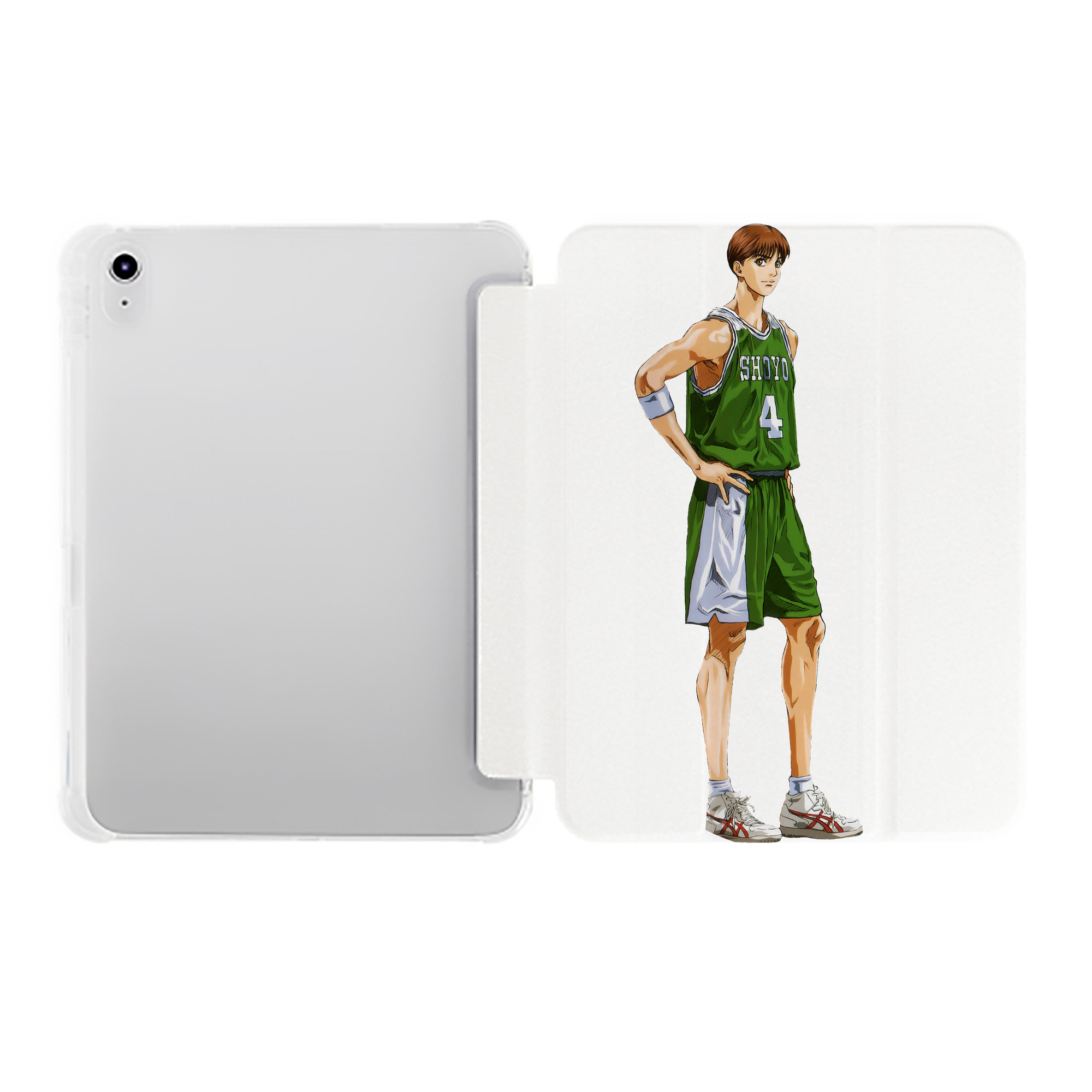 （画像用） SLAM DUNK／スラムダンク IPad ケース ペン収納付き 三つ折りスタンド PUレザー×シリコン 対応機種9.5/10.5/10.9インチ